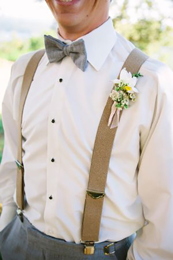 Grooms laid-back style