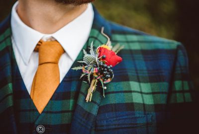 Grooms Christmas Buttonholes