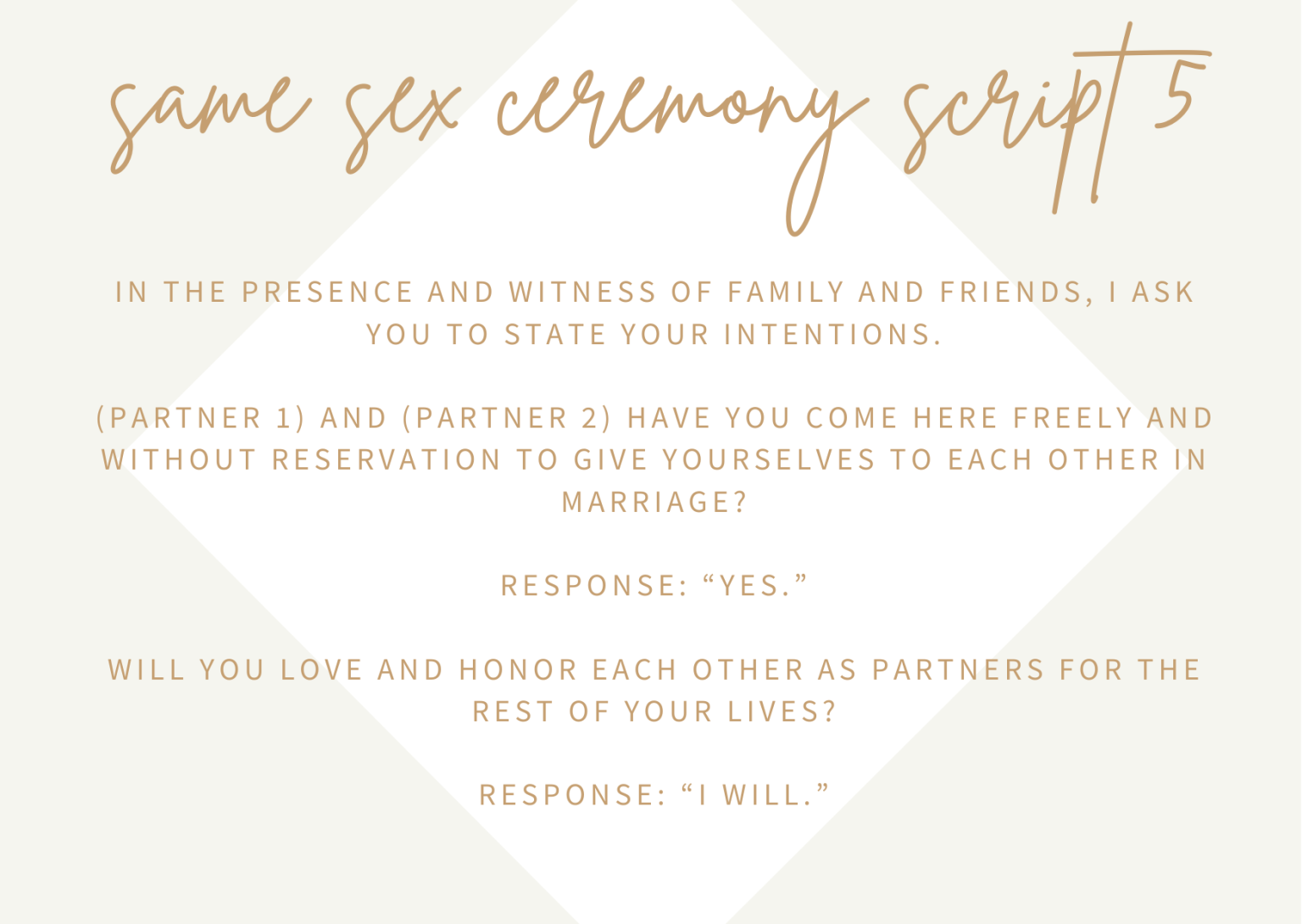 Same Sex Wedding Ceremony Script Ideas We Love Weddingsonline 8483