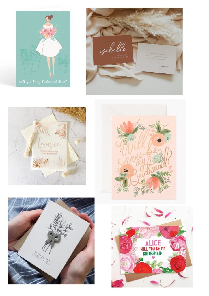 bridesmaid proposal cards