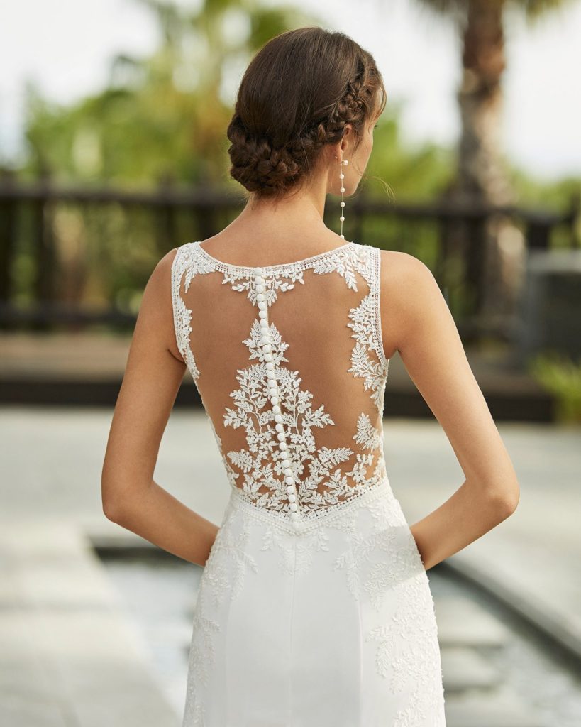 Lace Back Wedding Dresses