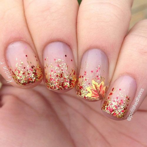 autumn wedding nails