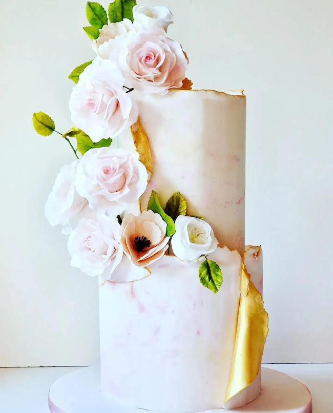two tier wedding cakes