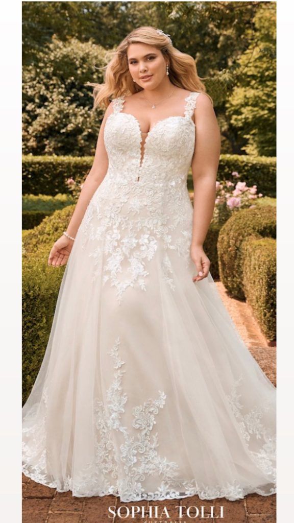 plus size wedding gown