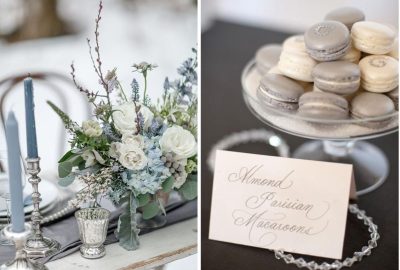 Lux & Glam Silver and White Winter Wedding Inspiration