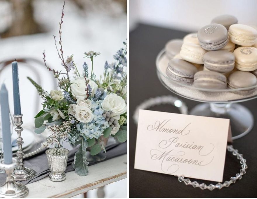 Lux & Glam Silver and White Winter Wedding Inspiration