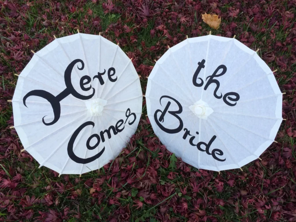 Wedding parasols