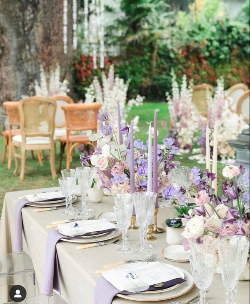 lilac wedding inspiration 