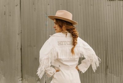 Denim jackets for the bride