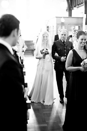 Bride Walking Up The Aisle