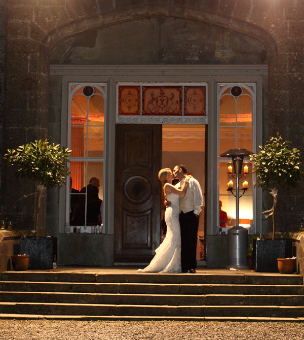 Slane Castle wedding at night