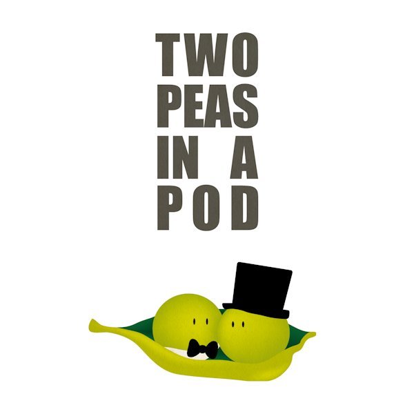 two peas in a pod wedding card