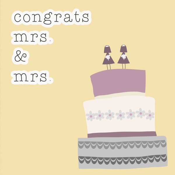 wedding cards for lesbian couples
