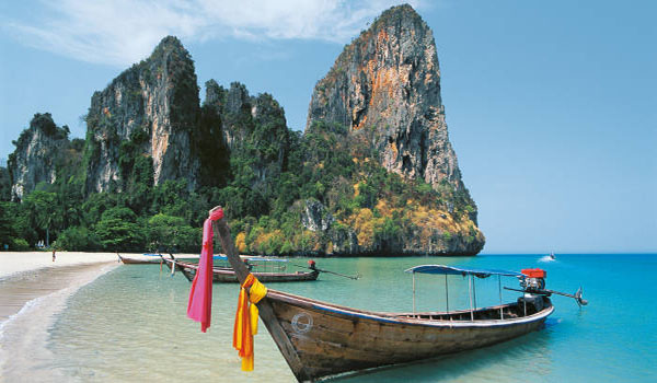 World famous beach in Thailand