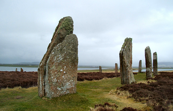 Brodgar Stone Circles on Orkney Island