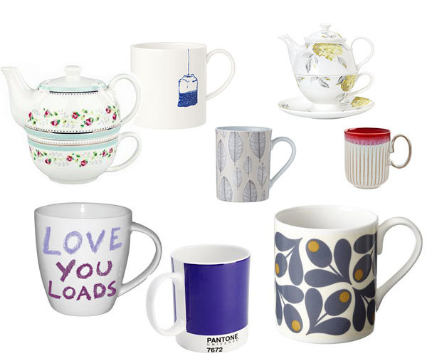 Selection of mugs 