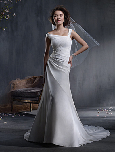 Alfred Angelo chiffon wedding gown