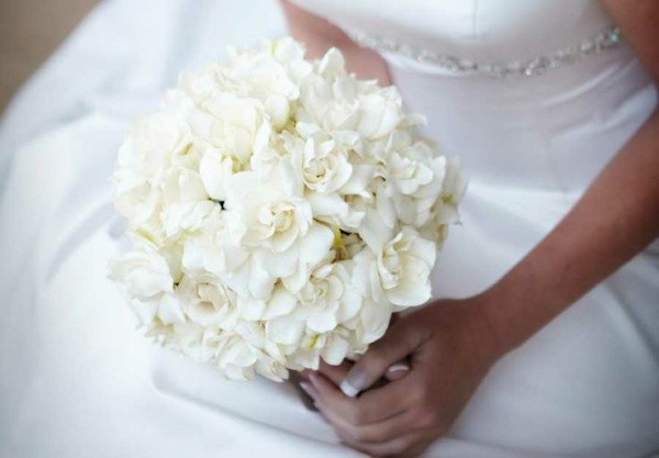 Gardenia wedding bouquet