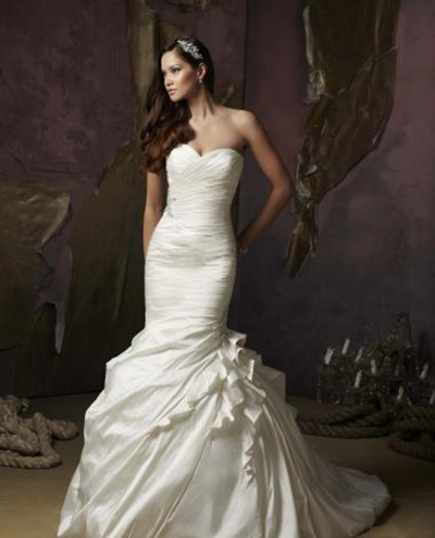 Silk gown by Angelina Faccenda for Mori Lee