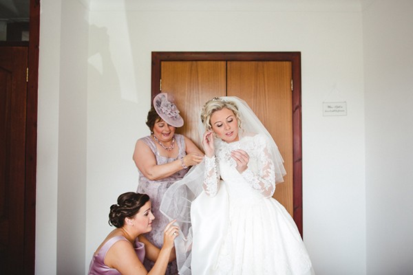 Brides finishing touches