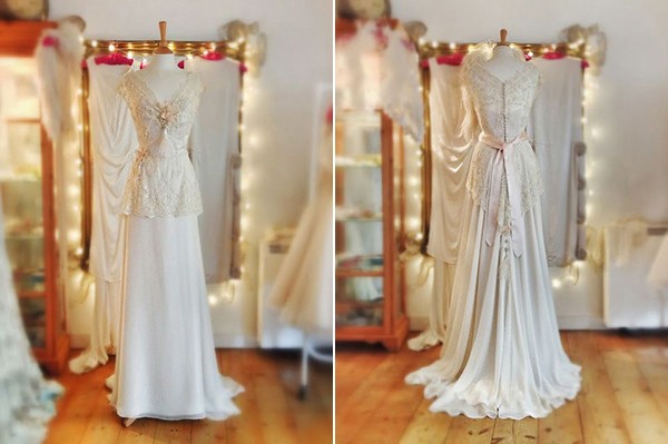 Joanne Fleming Lily-Elsie wedding gown