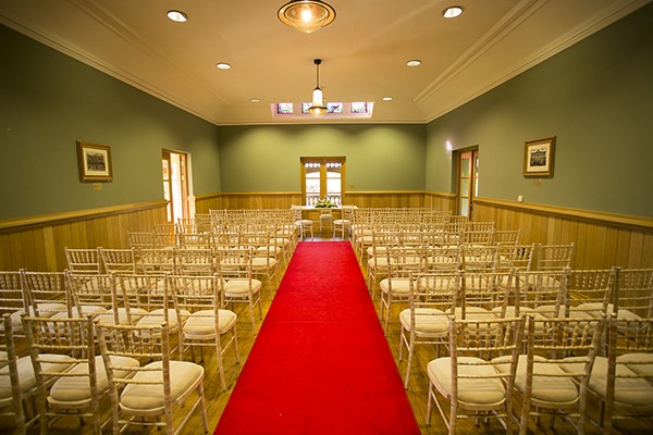 Ceremony room at Emma and Pats wedding