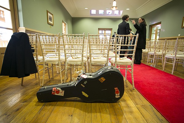 Musical instruments at Pat and Emmas wedding