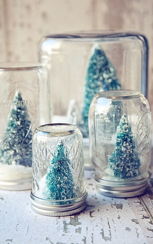 DIY snowglobe wedding favour