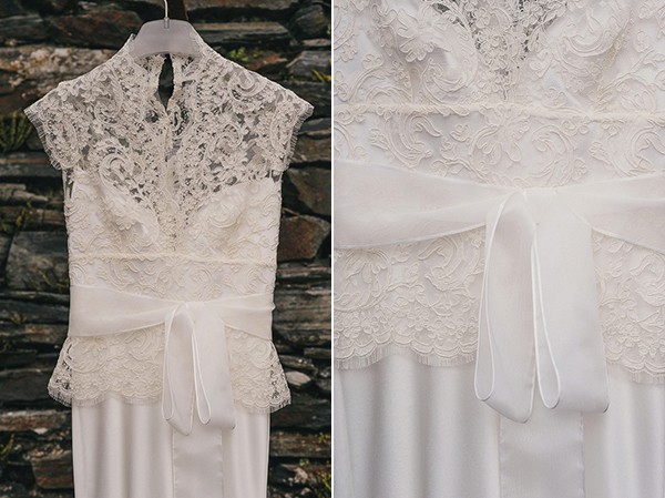 Stunning wedding gown detail