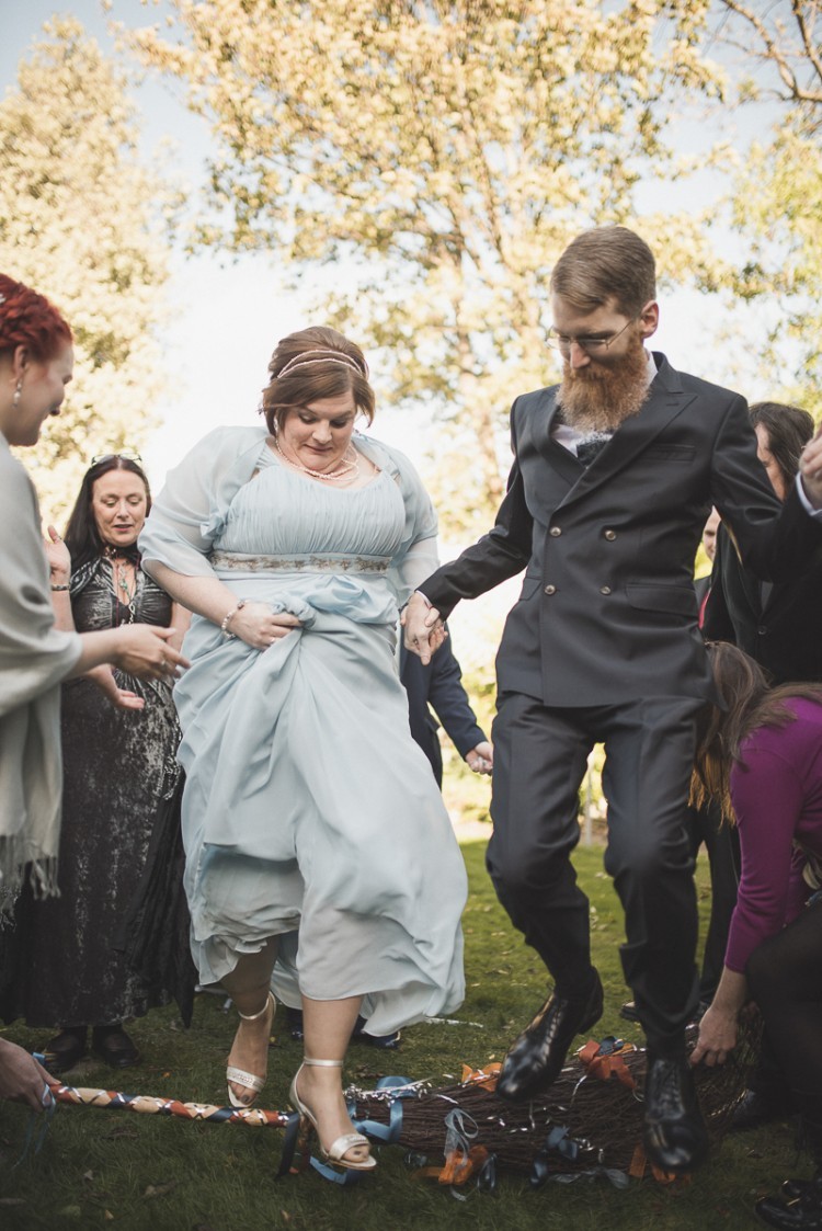 Wiccan Handfasting Wedding With Autumnal Touches