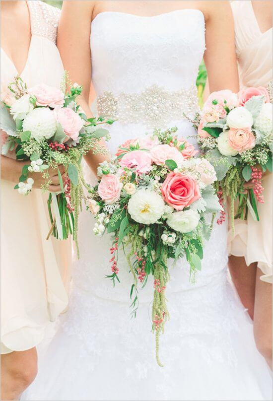 Cascade bridal bouquet