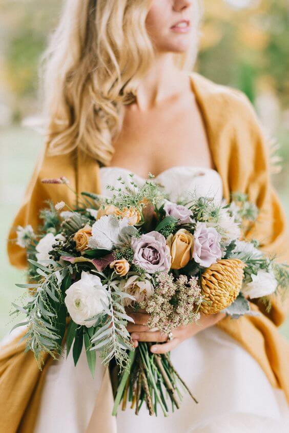 Lavender-Mustard-Autumn-Bouquet-Fall-Wedding-Color-Palette