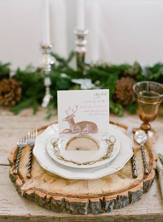 Wedding-Table-Place-Setting-Autumn-Winter-Forest-Fantasy