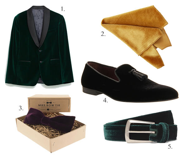 velvet grooms fashion