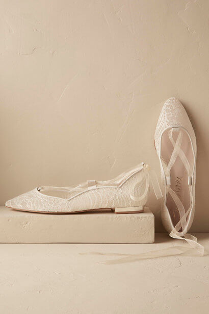 flat bridal shoes