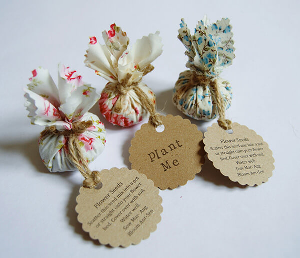 Natural wedding favours