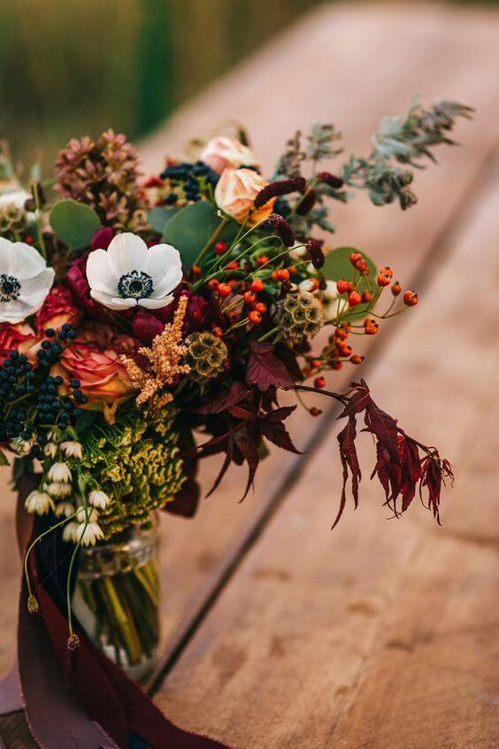 autumn wedding flowers
