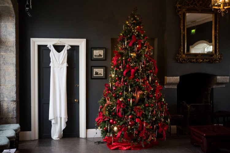 Christmas wedding, Clonabreany House, Carol Sweeney Photography