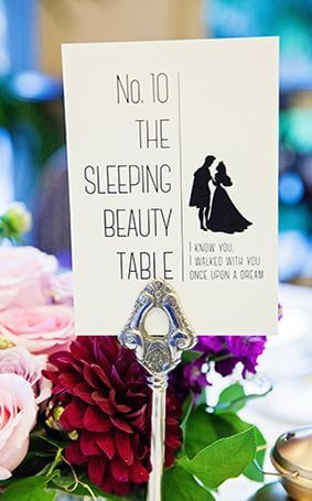 Unusual wedding table names
