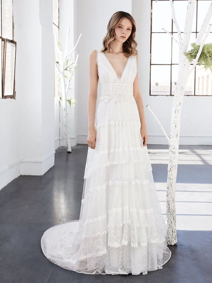 Boho bridal gowns