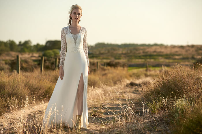 Boho bridal gowns