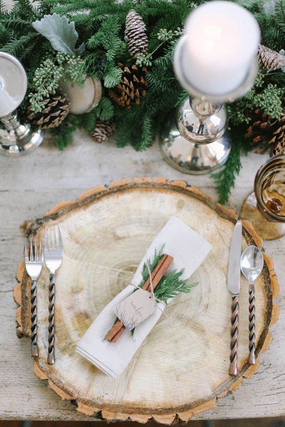 winter place setting 