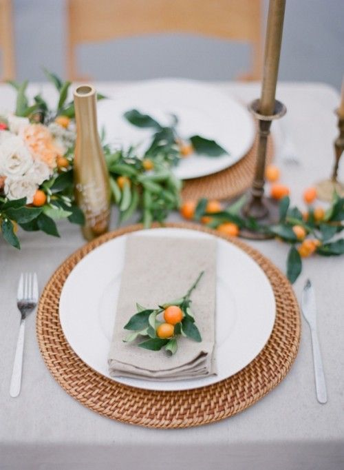winter place setting 