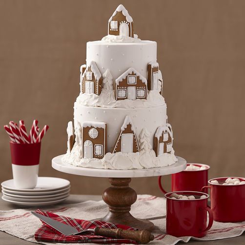 Christmas Inspired Wedding Cake