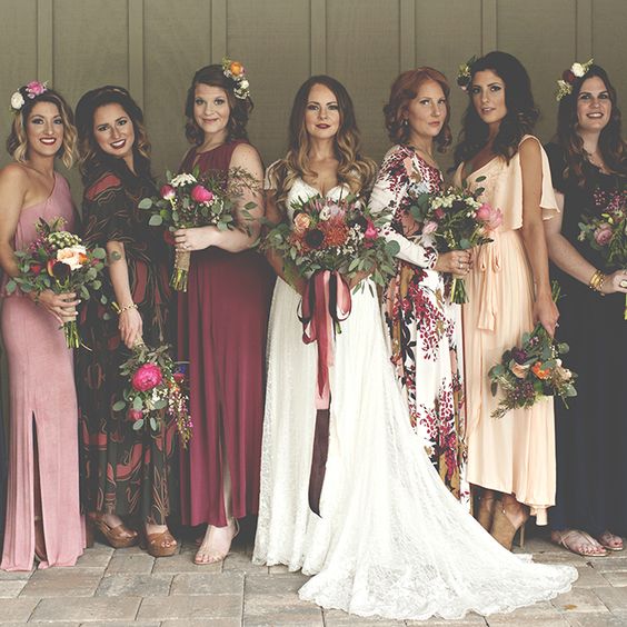 Cool bridesmaids