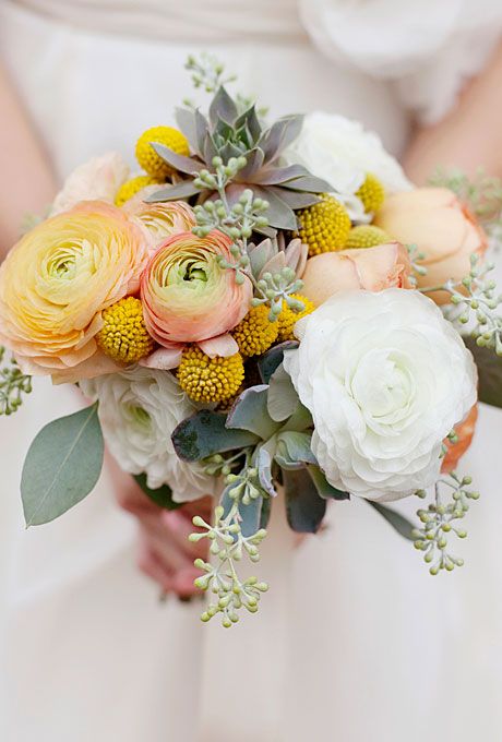 Ranunculus wedding bouquet
