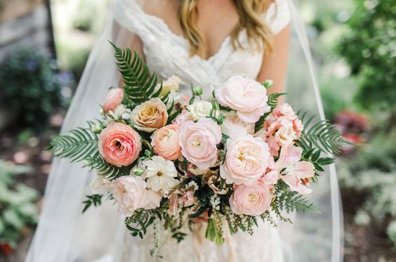 Ranunculus wedding bouquet