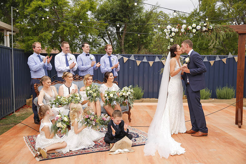 Relaxed Backyard Wedding With DIY Charm