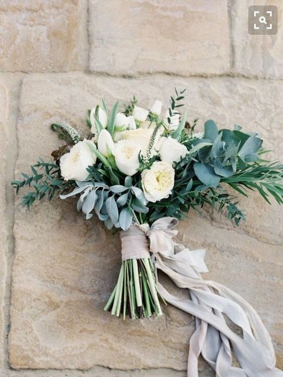 All White Wedding Bouquets