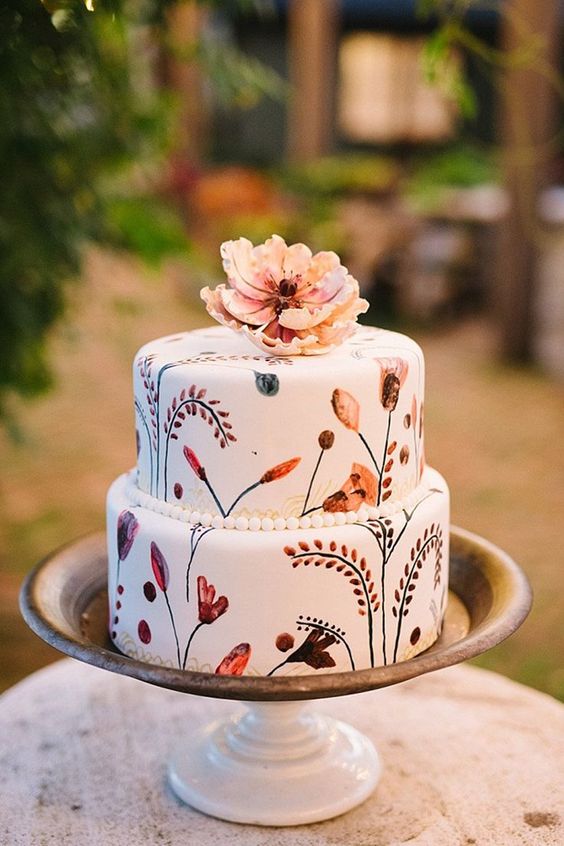 autumn wedding cakes